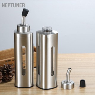 NEPTUNER 220ml ขวดจ่ายน้ำมันสแตนเลสขวดน้ำมันขวดซอสสำหรับซอสถั่วเหลืองน้ำส้มสายชูน้ำมันมะกอก