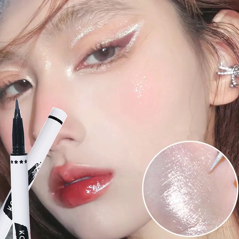 อายไลเนอร์-ประกายเพชร-5-สี-กันน้ํา-มุก-กุหลาบ-สีชมพู-กลิตเตอร์-เลื่อม-อายไลเนอร์-อายแชโดว์-ติดทนนาน-แต่งหน้า-ความงาม-เครื่องสําอาง
