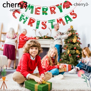 Cherry3 ธงแบนเนอร์กระดาษ แบบแขวน สําหรับตกแต่งบ้าน ปาร์ตี้