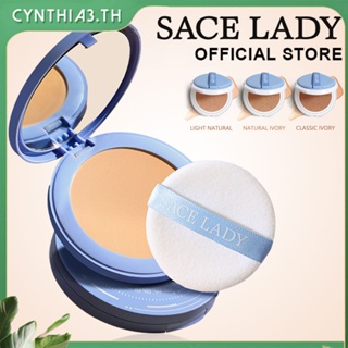 Sace Lady Oil Control Face Powder Matte Flawless Setting Powder Waterproof Smooth Compact Face Makeup With Puff Cynthia