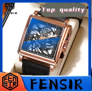 Fensir FENSIR พร้อมส่ง นาฬิกาข้อมือควอทซ์ แกะสลัก กันน้ํา เข้ากับทุกการแต่งกาย แฟชั่นสําหรับผู้ชาย