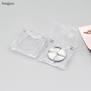 Fengjue กล่องพลาสติกเปล่า ทรงสี่เหลี่ยม สําหรับใส่เครื่องสําอาง อายแชโดว์