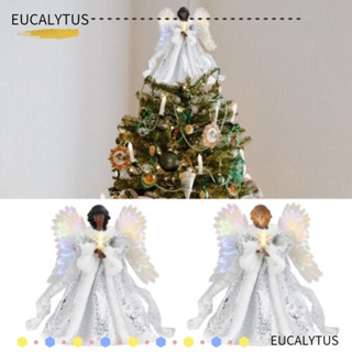 Eutus ป้ายท็อปเปอร์ รูปนางฟ้า สําหรับตกแต่งบ้าน ต้นคริสต์มาส