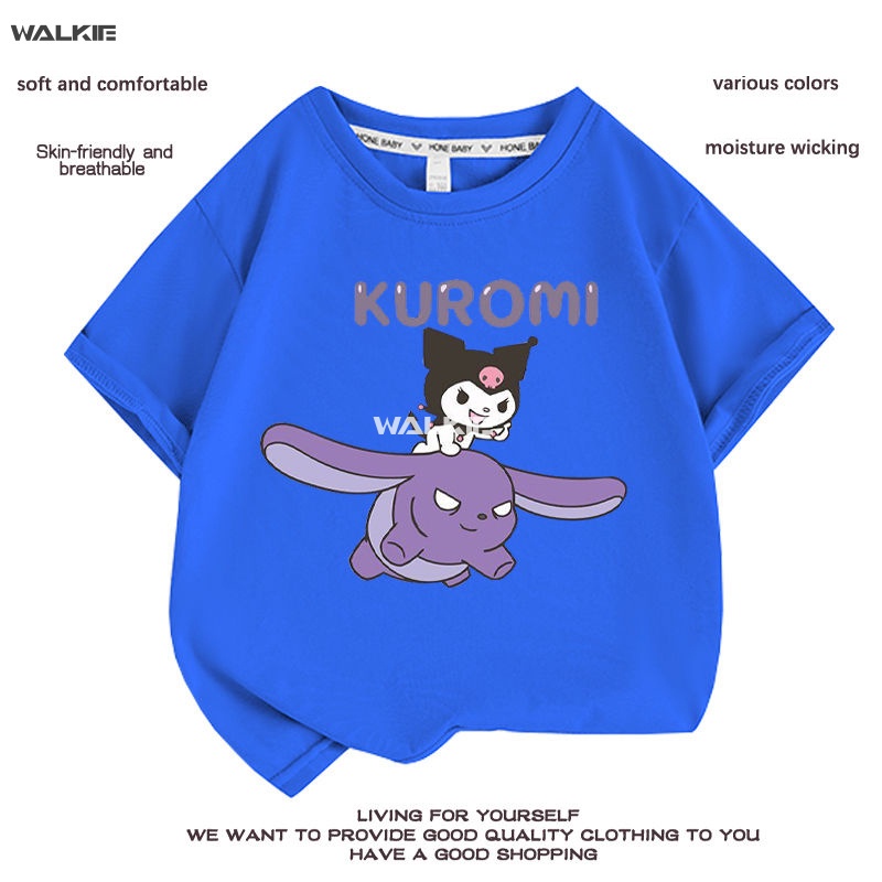 walkie-เสื้อยืดแขนสั้นลําลอง-ผ้าฝ้าย-พิมพ์ลายการ์ตูนอนิเมะ-cinnamoroll-น่ารัก-ทรงหลวม-เหมาะกับของขวัญวันเกิด-แฟชั่นฤดูร้