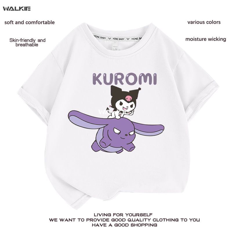 walkie-เสื้อยืดแขนสั้นลําลอง-ผ้าฝ้าย-พิมพ์ลายการ์ตูนอนิเมะ-cinnamoroll-น่ารัก-ทรงหลวม-เหมาะกับของขวัญวันเกิด-แฟชั่นฤดูร้