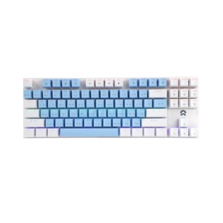 KEYBOARD OKER K-425 WHITE/BLUE - BLUE-SWITCH