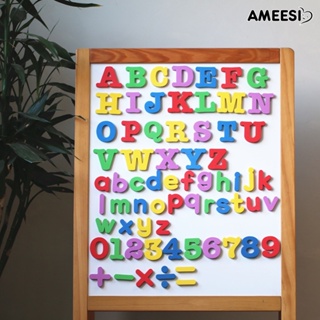 Ameesi สติกเกอร์ตัวอักษร ic ตัวเลข ติดตู้เย็น ของเล่นเพื่อการศึกษา สําหรับเด็ก