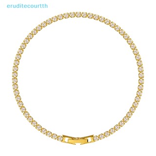 [eruditecourtth] สร้อยข้อมือ ชุบทอง ประดับพลอยเทียม ปรับได้ คุณภาพสูง ของขวัญวันเกิด สําหรับผู้หญิง [ใหม่]
