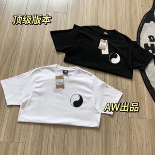 AUEC STUSSY joint name OUR LEGACY joint name gossip Tai Chi LOGO loose fashion brand Cotton half sleeve mens short sleeve t-shirt