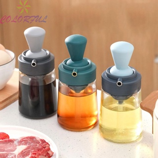【COLORFUL】Oil Dispenser Kitchen Cooking Lasting Use Silicone Material With Brush Olive Oil