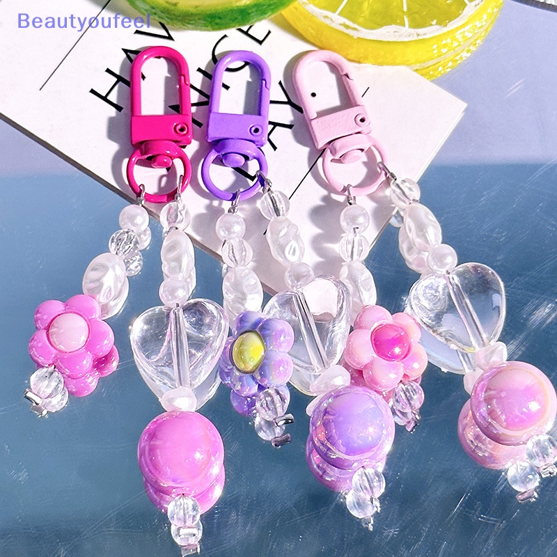 beautyoufeel-พวงกุญแจ-จี้ดอกไม้-หลากสี-เครื่องประดับ-สําหรับห้อยโทรศัพท์มือถือ
