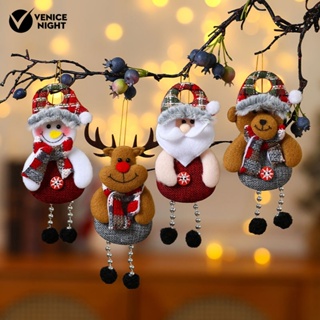 [VNMX] ตุ๊กตาหมี ซานตาคลอส สโนว์แมน กวางเรนเดียร์ 3d แฮนด์เมด สําหรับแขวนตกแต่งคริสต์มาส