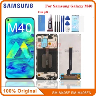 อะไหล่กรอบหน้าจอสัมผัสดิจิทัล LCD ขนาด 6.3 นิ้ว แบบเปลี่ยน สําหรับ Samsung M40 A60 a606 a6060