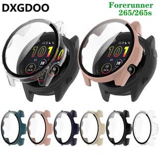 Dxgdoo กระจกนิรภัยกันชนหน้าจอ PC อุปกรณ์เสริม สําหรับ Garmin Forerunner 265 265s 255 Forerunner 965 955