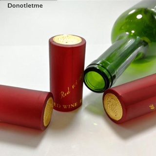 &lt;Donotletme&gt; ฝาครอบขวดไวน์ PVC กันความร้อน 10 ชิ้น