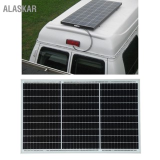 ALASKAR แผงโซลาร์เซลล์โมโนคริสตัลไลน์ 40W 18V ประสิทธิภาพการแปลงสูงกันน้ำสากลสำหรับรถพ่วงเรือรถ RV