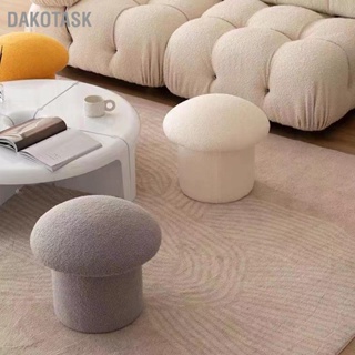 DAKOTASK Sofa Bench Simple Modern Elastic Comfortable Soft Round Pine Wooden Foot Stool for Home Decoration