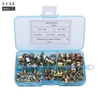 ⭐2023 ⭐75pcs Clip Hose Clamp Fastener Fuel Line Hose Galvanized Water Pipe Tube Tool