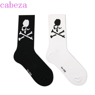 Cabeza ถุงเท้าลําลอง ลายหัวกะโหลก แนวสตรีท ตลก สไตล์ฮิปฮอป สําหรับผู้ชาย และผู้หญิง