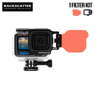 GoPro 12 / 11 / 10 / 9 / 8 / 7 / 5 Bacscatter Flip10 Dive Filter (25-80 feet) เรดฟิลเตอร์แก้ไขสีใต้น้ำ