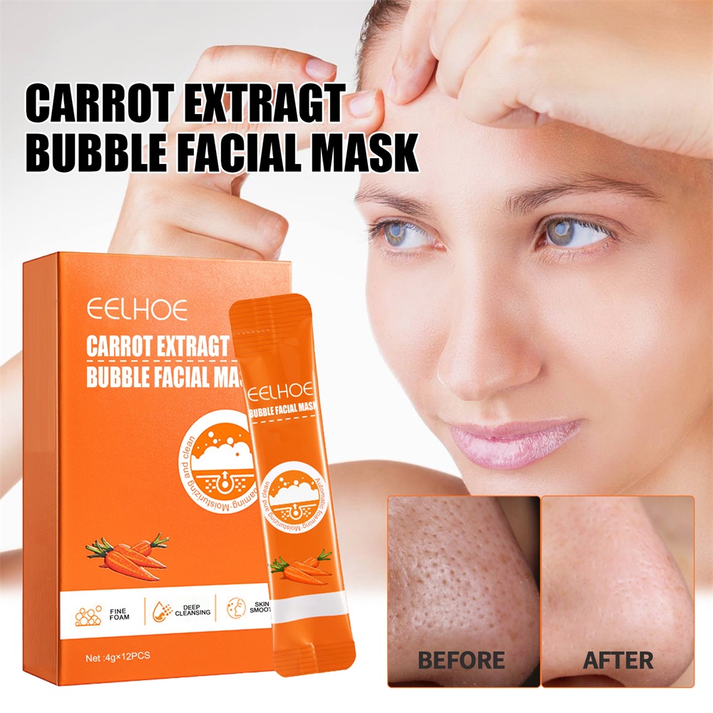 eelhoe-carrot-foam-mask-with-complex-acid-12ชิ้น-กล่อง-carrot-bubble-mask-jeju-carrot-mask-carrot-mask-complex-acid-carrot-foam-black-nailshop-ร้านค้า