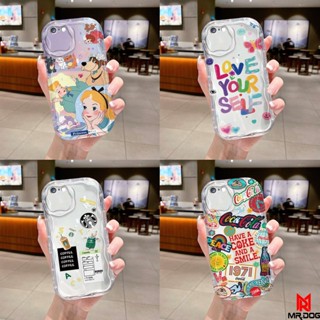 เคส iPhone 6 6S 7 8 PLUS iPhone 11 12 13 14 กรณีโทรศัพท์มือถือลายน่ารักครีม TYNYW