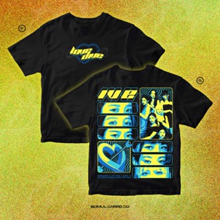 เสื้อยืดผ้าฝ้ายพิมพ์ลาย【hot tshirts】IVE LOVE DIVE GAZE TEE (ยูนิเซ็กซ์)2022