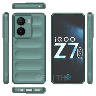 เคสโทรศัพท์ซิลิโคน TPU แบบนิ่ม กันกระแทก ป้องกันเลนส์กล้อง สําหรับ Vivo iQOO Z7 Z7x 5G 2023 iQOOZ7 iQOOZ7x