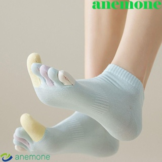Anemone ถุงเท้าผ้าฝ้าย นุ่ม น่ารัก แยกนิ้วเท้า ฤดูร้อน สําหรับผู้หญิง