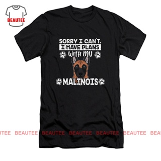 เสื้อยืด พิมพ์ลาย Sorry I Have Plans With My Malinois Dog ของขวัญสําหรับสัตว์เลี้ยง