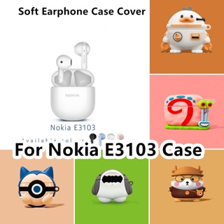 【ส่วนลด】เคสหูฟัง แบบนิ่ม ลายการ์ตูนมังกรดํา สําหรับ Nokia E3103 Nokia E3103
