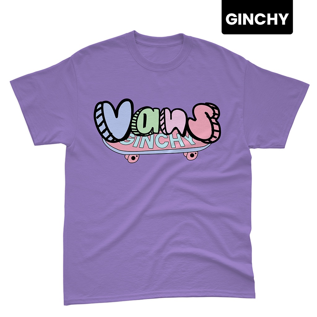 ใหม่-v-pastel-tee-tops-unisex-vans-t-shirt