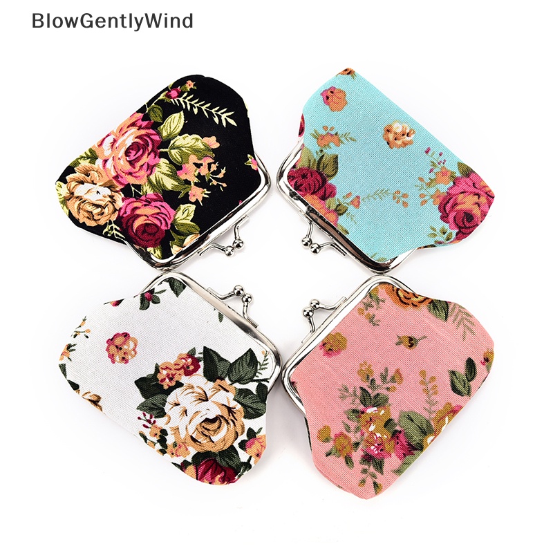 blowgentlywind-กระเป๋าใส่เหรียญ-ลายดอกไม้-สําหรับผู้หญิง-bgw