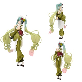 ใหม่ โมเดลฟิกเกอร์ Hatsune Miku Matcha Green Tea Parfait Sweets Vocaloid Miku Exceed แบบสร้างสรรค์ ของเล่นสําหรับเด็ก 2023