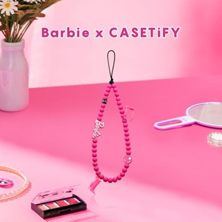 [สายโทรศัพท์ และพวงกุญแจ] Casetify ข้อต่อชื่อตุ๊กตาบาร์บี้ โซ่โทรศัพท์ ตุ๊กตาบาร์บี้ สีชมพู ยาง ลูกปัด เคสโทรศัพท์ สายคล้องจี้ อุปกรณ์เสริม