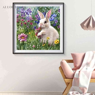 ชุดงานศิลปะ ปักครอสสติตช์คริสตัล รูปกระต่าย 5D สําหรับตกแต่งบ้าน ห้องนั่งเล่น ห้องนอน [alloetools.th]