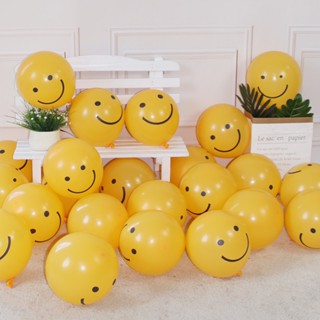 ลูกโป่งยาง รูปหน้ายิ้มน่ารัก สีส้ม สําหรับตกแต่งปาร์ตี้วันเกิด งานแต่งงาน วันวาเลนไทน์ 20 ชิ้น