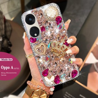 เคส case Oppo Reno 10 8T 4G 5G Reno 8 7 4G 5G Reno 7Z 8Z 5G Reno 8 Pro 5Gโทรศัพท์มือถือ ประดับมุก พลอยเทียม กลิตเตอร์ ระยิบระยับ 3D หรูหรา สําหรับ