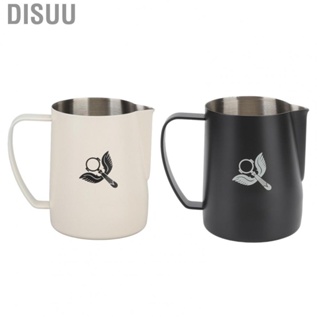 Disuu Frothing Cup  Loop Handle Eagle Mouth Spout 600ml 304 Stainless Steel Coffee Steaming Pitcher for Home