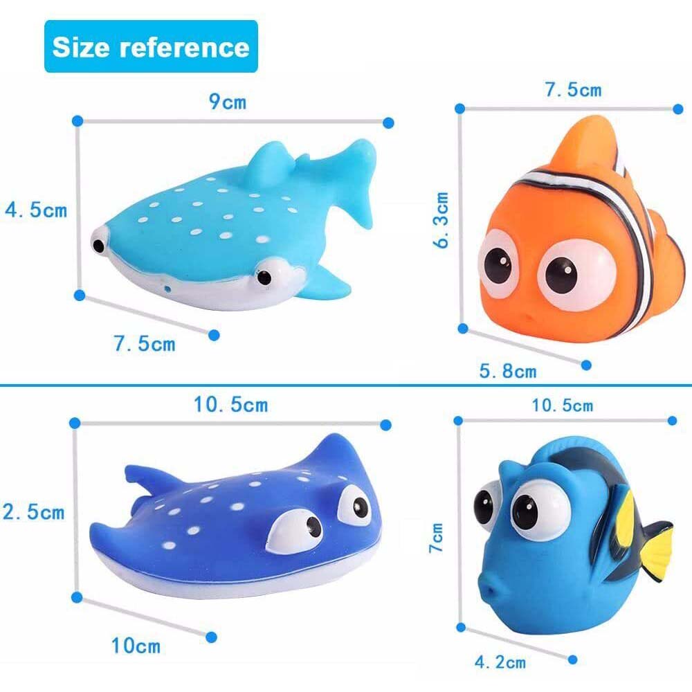 8pcs-underwater-world-baby-bathing-water-spray-floating-ocean-animal-toys-bathing-toys