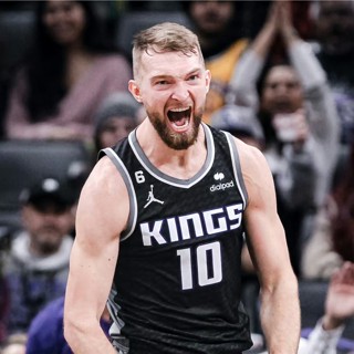 เสื้อกีฬาบาสเก็ตบอล แขนกุด ลายทีม Sacramento Kings 22-23 Season Jersey No.10 Domantas Sabonis สําหรับผู้ชาย