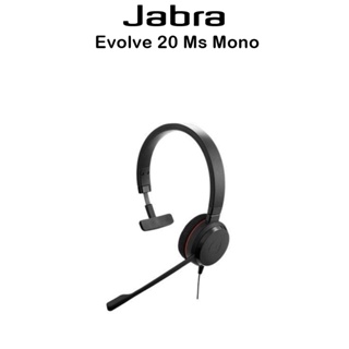 ๋Jabra Evolve 20 MS Mono หูฟังแบบครอบหูเกรดพรีเมี่ยม สำหรับ อุปกรณ์ที่รองรับ 3.5mm.
