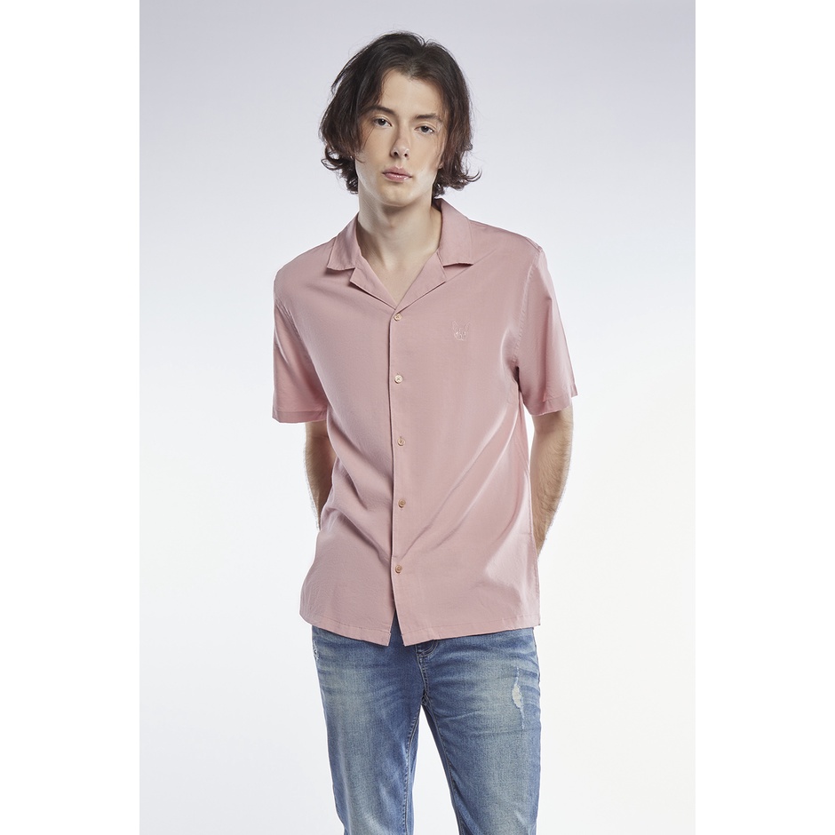 esp-เสื้อเชิ้ตแขนสั้นเฟรนช์ชี่-ผู้ชาย-สีชมพู-short-sleeve-frenchie-shirt-3754