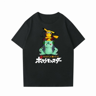 ใหม่ ฤดูร้อน Pokémon Geng Ghost Pikachu cos สวมรอย Marvel Universe Naruto เสื้อยืดแขนสั้นนารูโตะ cod