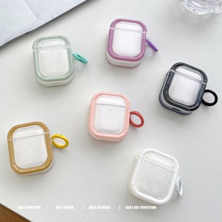 เคสหูฟัง TPU นิ่ม แบบใส พร้อมพวงกุญแจ สําหรับ AirPods Pro Air pods 3 2 AirPods Pro2