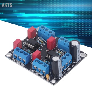 AKTS ชิปไดรเวอร์บอร์ด 2 พาวเวอร์ซัพพลาย 4 แชนแนล พรีแอมพลิฟายเออร์โมดูล NE5532 5W DC12V‑15V