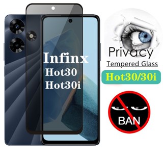 ฟิล์มกระจกนิรภัยกันรอยหน้าจอ กันแอบส่อง สําหรับ infinix Hot 30 30i Hot30 Hot30i