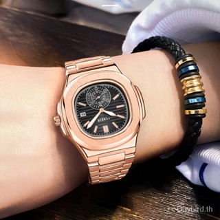 Fensir Brand Watch 2030 นาฬิกาข้อมือควอตซ์แฟชั่น หน้าปัดขนาดใหญ่ มีปฏิทิน เทคโนโลยี สร้างสรรค์ สองเข็ม