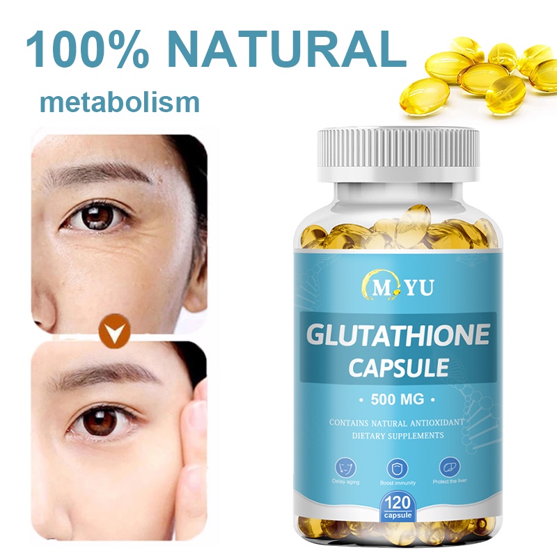 glutathione-collagen-สารต้านอนุมูลอิสระ-บํารุง-และทําให้ผิวกระจ่างใส-ให้ความชุ่มชื้นแก่ผิว-ต่อต้านริ้วรอย-ช่วยให้เส้นผม-เล็บ-และสุขภาพผิว