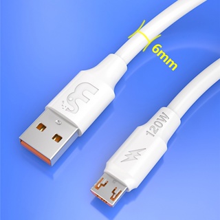 Rich2.br สายชาร์จข้อมูล TPE 120W Micro USB Type-C 8Pin ชาร์จเร็ว สําหรับ iPhone